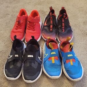 Nike Kids Sneakers - Red, Black, and Blue Collection
